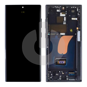 Дисплей с тачскрином для Samsung S22 Ultra (S908B) в рамке черный ORG фото