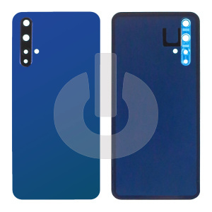 Крышка задняя для Huawei Honor 20 (YAL-L21) со стеклом камеры синяя фото