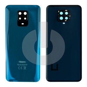 Крышка задняя для Xiaomi Redmi Note 9 Pro (M2003J6B2G)/ Note 9S (M2003J6A1G)/ Note 9 Pro Max (M2003J6B1I) со стеклом камеры синяя фото
