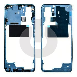 Средняя часть (рамка корпуса) для Xiaomi Redmi Note 10 (M2101K7AG)/ Note 10s (M2101K7BG) синяя фото
