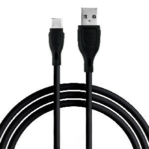 Кабель USB AM - Type-C HOCO X61 Silicone (1м х 3A) черный