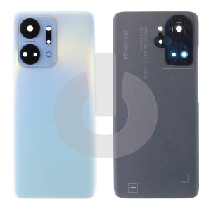 Крышка задняя для Huawei Honor X7a/ X7a Plus (RKY-LX1) со стеклом камеры серебряная фото