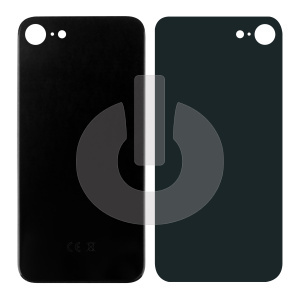 Крышка задняя для iPhone 8 (с большим вырезом) черная Premium фото
