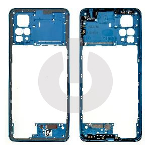 Средняя часть (рамка корпуса) для Xiaomi Redmi Note 12 Pro 4G (2209116AG) голубая фото