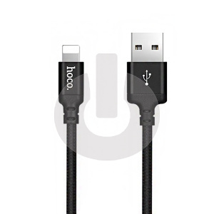 Кабель USB - Lightning HOCO X14 (1м х 2.4A) черный фото