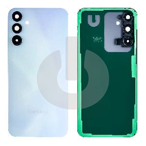Крышка задняя для Samsung A15 4G (A155F)/ 5G (A156B) со стеклом камеры голубая фото