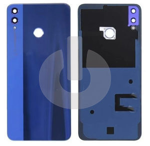 Крышка задняя для Huawei Honor 8X (JSN-L21) со стеклом камеры синяя