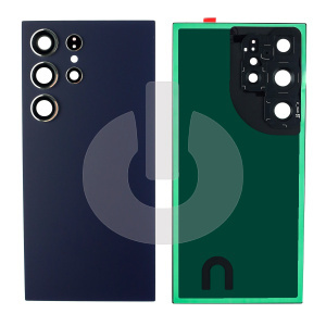 Крышка задняя для Samsung S24 Ultra (S928B) со стеклом камеры фиолетовая фото