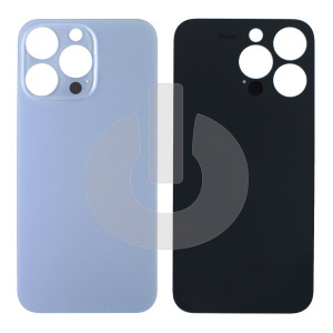 Крышка задняя для iPhone 13 Pro (с большим вырезом) голубая Premium фото