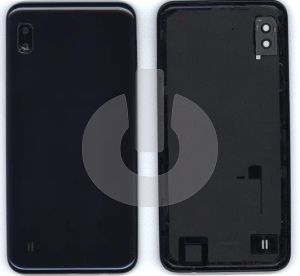 Крышка задняя для Samsung A10 (A105F) со стеклом камеры черная фото
