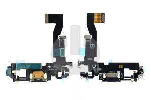 Шлейф/ плата зарядки для iPhone 12/ 12 Pro системный разъем/ микрофон черный ORG