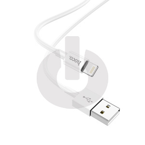 Кабель USB - Lightning HOCO X64 (1м х 2.4A) белый АКЦИЯ фото
