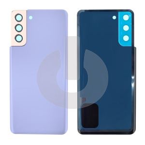 Крышка задняя для Samsung S21+ (G996B) со стеклом камеры фиолетовая фото