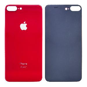 Крышка задняя для iPhone 8 Plus (с большим вырезом) красная Premium
