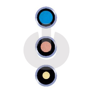 Стекло камеры для iPhone 13 Pro/ 13 Pro Max с синей гильзой ORG фото