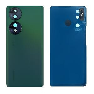 Крышка задняя для Huawei Honor 70 (FNE-NX9) со стеклом камеры зеленая Крышка задняя для Huawei Honor 70 (FNE-NX9) со стеклом камеры зеленая