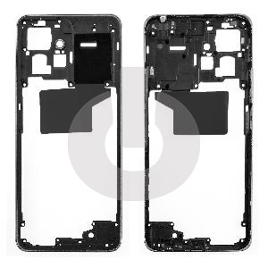 Средняя часть (рамка корпуса) для Xiaomi Redmi Note 12 4G (23021RAA2Y) черная фото