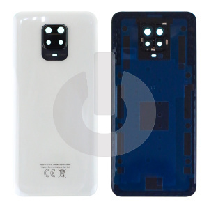 Крышка задняя для Xiaomi Redmi Note 9 Pro (M2003J6B2G)/ Note 9S (M2003J6A1G)/ Note 9 Pro Max (M2003J6B1I) со стеклом камеры белая фото