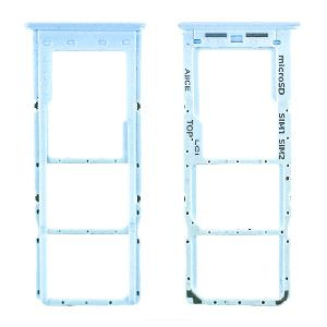 Лоток Sim для Samsung A23 (A235F) голубой