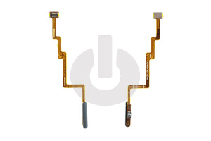 Шлейф кнопки включения для Xiaomi Poco F3 (M2012K11AG) и сканер отпечатка пальца черный ORG