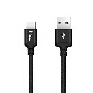 Кабель USB AM- Type-C HOCO X14 (1м х 3A) черный