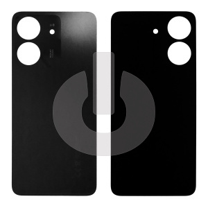 Крышка задняя для Xiaomi Redmi 13C (23106RN0DA) со стеклом камеры черная фото