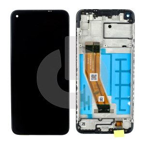 Дисплей с тачскрином для Samsung A11 (A115F)/ M11 (M115F) в рамке черный ORG фото