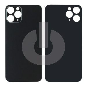 Крышка задняя для iPhone 12 Pro (с большим вырезом) графитовая фото