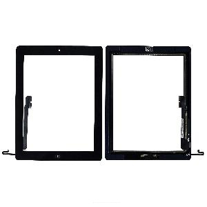 Тачскрин для iPad 4 (A1458/ A1459) с кнопкой Home черный AAA АКЦИЯ