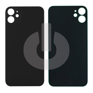 Крышка задняя для iPhone 12 Mini (с большим вырезом) черная Premium фото