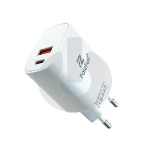 Зарядное устройство FaizFull FC206 (Type-C/ USB-A 25W) белое