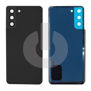 Крышка задняя для Samsung S21 FE (G990B) со стеклом камеры черная фото