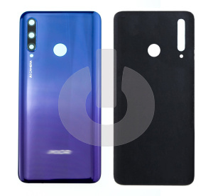 Крышка задняя для Huawei Honor 10i (HRY-LX1T)/ 20e (HRY-LX1T) со стеклом камеры синяя АКЦИЯ фото