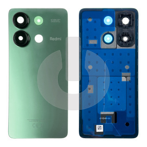 Крышка задняя для Xiaomi Redmi Note 13 4G (23124RA7EO) со стеклом камеры зеленая фото