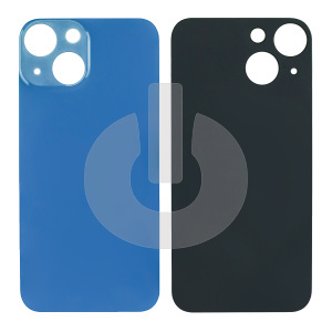 Крышка задняя для iPhone 13 (с большим вырезом) синяя Premium фото