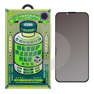 Стекло защитное для iPhone 13/ 13 Pro/ 14/ 16e Remax Medicine Glass (GL-27) черное антишпион
