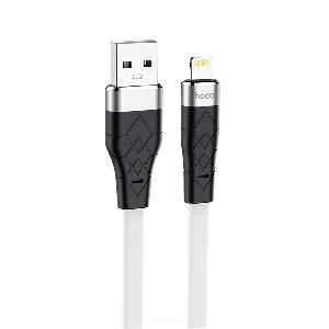 Кабель USB - Lightning HOCO X53 Silicone (1м х 2.4A) белый
