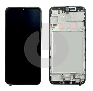 Дисплей с тачскрином для Samsung A24 4G (A245F) в рамке черный OLED SMALL SIZE фото