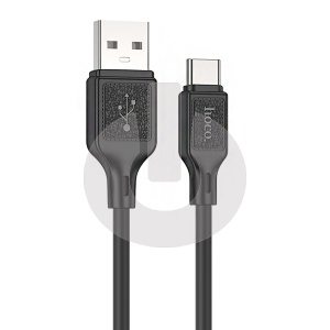 Кабель USB AM- Type-C HOCO X90 Silicone (1м х 3A) черный фото