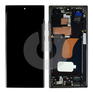 Дисплей с тачскрином для Samsung S23 Ultra (S918B) в рамке черный OLED FULL SIZE фото