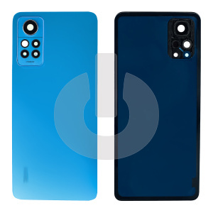 Крышка задняя для Xiaomi Redmi Note 12 Pro 4G (2209116AG) со стеклом камеры голубая фото