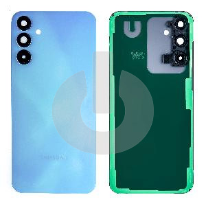 Крышка задняя для Samsung A15 4G (A155F)/ 5G (A156B) со стеклом камеры синяя