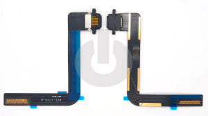 Шлейф/ плата зарядки для iPad Air (A1474)/ iPad 5 9.7" 2017 (A1822)/ iPad 6 9.7" 2018 (A1893) системный разъем черный АКЦИЯ