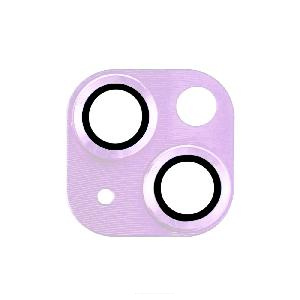 Накладка защитная для блока камеры для iPhone 14/ 14 Plus (9H) фиолетовая