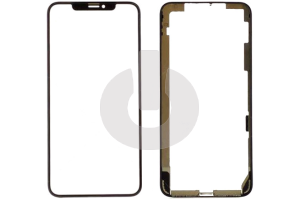 Стекло для переклейки iPhone XS Max с OCA пленкой в рамке черное АКЦИЯ фото