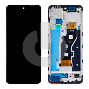 Дисплей с тачскрином для Tecno Spark 30 4G (KL6) в рамке черный ORG