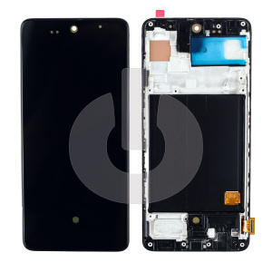 Дисплей с тачскрином для Samsung A51 (A515F) в рамке черный ORG фото