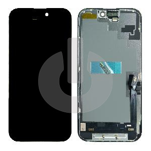Дисплей с тачскрином для iPhone 16 черный SOFT OLED DD фото