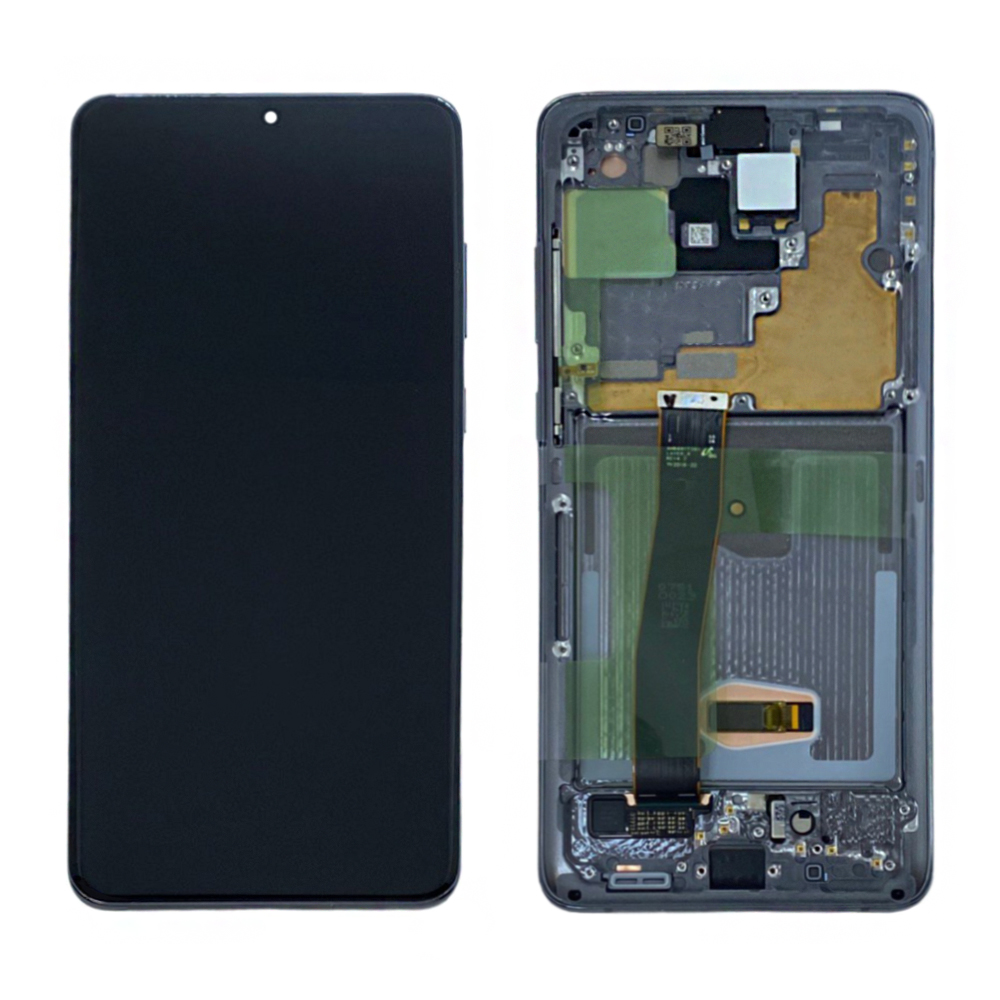 Дисплей с тачскрином для Samsung S20 Ultra (G988F) в рамке с камерой черный SVC-OR