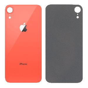 Крышка задняя для iPhone XR (с большим вырезом) коралловая Premium